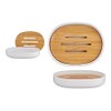 Soap dish White Bamboo Polypropylene