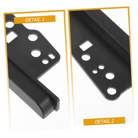 Operitacx 2sets Car Radio Dash Trim Bezel Installation Kit Double Din Dash Stereo Trims Durable Material Elegant Design for Vehicle Interior Replace Broken Old Bezel 4pcs*2