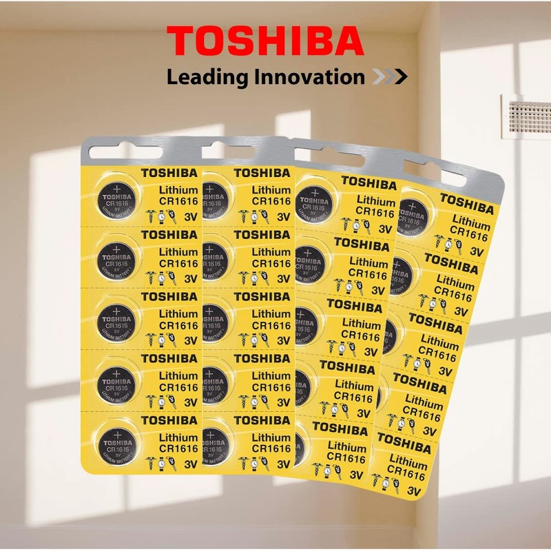 Toshiba CR1632 Battery 3V Lithium Coin Cell (5 Batteries)