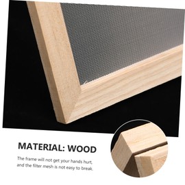 IWOWHERO 1set DIY Wooden Paper Making Frame for Boys and Girls Double Layer Craft Kit Mesh Screens and Cloth Papermaking Tool for Creative Art Projects