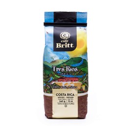 Café Britt® - Costa Rican Tres Rios Valdivia Coffee (12 oz.) (3-Pack) - Ground, Arabica Coffee, Kosher, Gluten Free, 100% Gourmet & Medium Light Roast