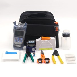 Duogalia Fiber Termination Tool Kit, 10Km Visual Fault Locator, Fiber Light Meter G710A, Fiber Cleaver F-6S, FTTH Fiber Optic Tool Kit for CATV Engineering