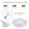 RGBZONE 4 Pin 10mm LED Strip Connector Kit 32.8ft 4