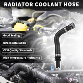 TUCKBOLD Water Heater Hose for Ford Escape 2013-2019 High Sealing No.CV6Z18472W | Engine Heater Hose Assembly for Lincoln MKC 2.0L 2.3L 2015-2019 Black 1 Pcs