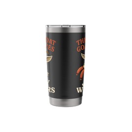 This Throat Goat Loves Juicy Wieners Funny Animal Humor Stainless Steel Insulated Tumbler