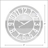 FirsTime & Co.® Gray Shabby Farmhouse Planks Clock, American Crafted,