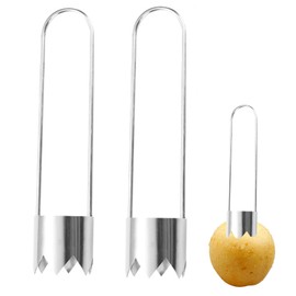 Vastsea Pack of 2 Apple Cutters, Pepper Corer Tool, Stainless Steel Fruit Core Remover, for Peppers, Apple, Pear, Fruit (16 x 3.5 cm)