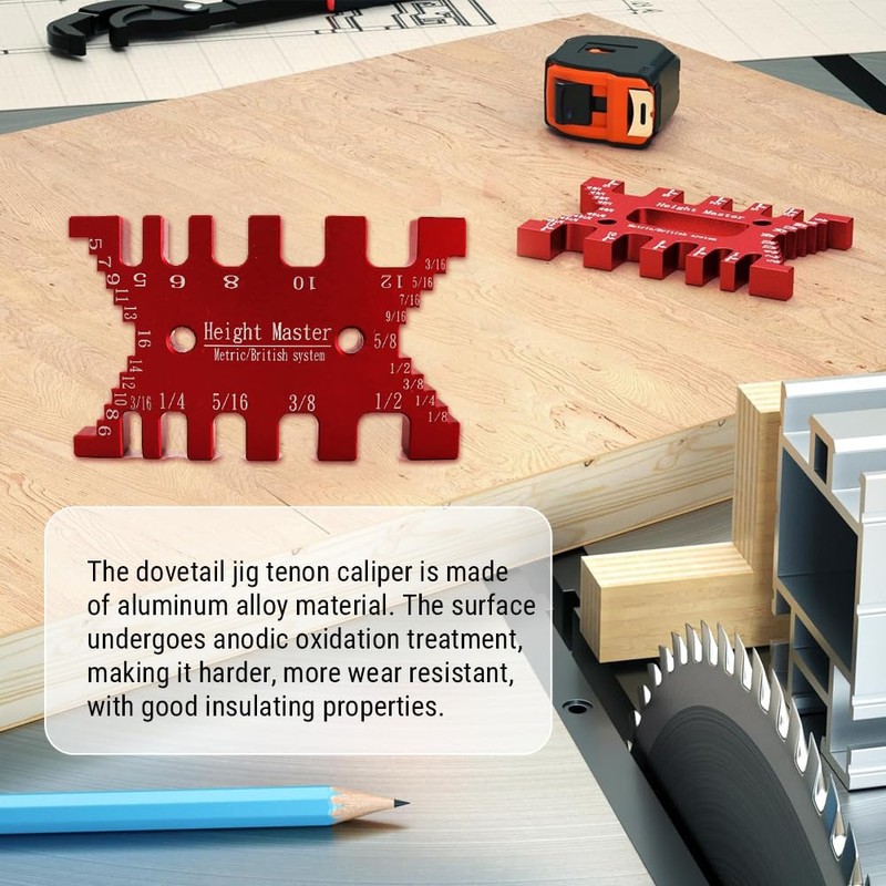 Uadme Dovetail Stencil, High Precision Milling Template Router, Easy to