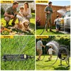 Heavy Duty Garden Hose Holder include 45ft Rubber Hose 5/8"