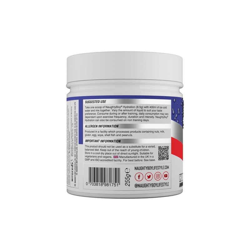 Naughty Boy Hydration Mix with Over 2400mg of Electrolytes, Added
