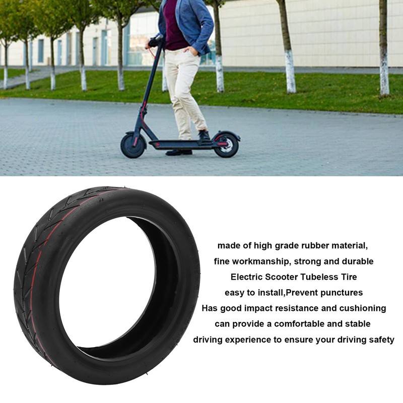 8 1/2x2 Electric Scooter Rubber Tire Replacement Tubeless Tire for