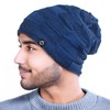 Funky Junque Basics Slouchy Beanie for Men Fleece Lined Knit