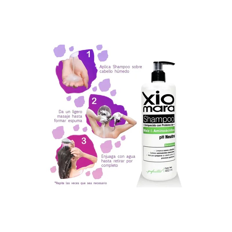 Xiomara Shampoo Proteína De Maíz Y Aminoácidos 450ml