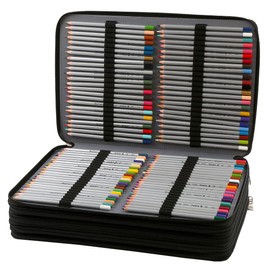 Lbxgap Portable Colored 480 Slots Pencil case Organizer with Printing Pattern forWatercolor Pens or Markers, Pencil Case Organizer for Artist