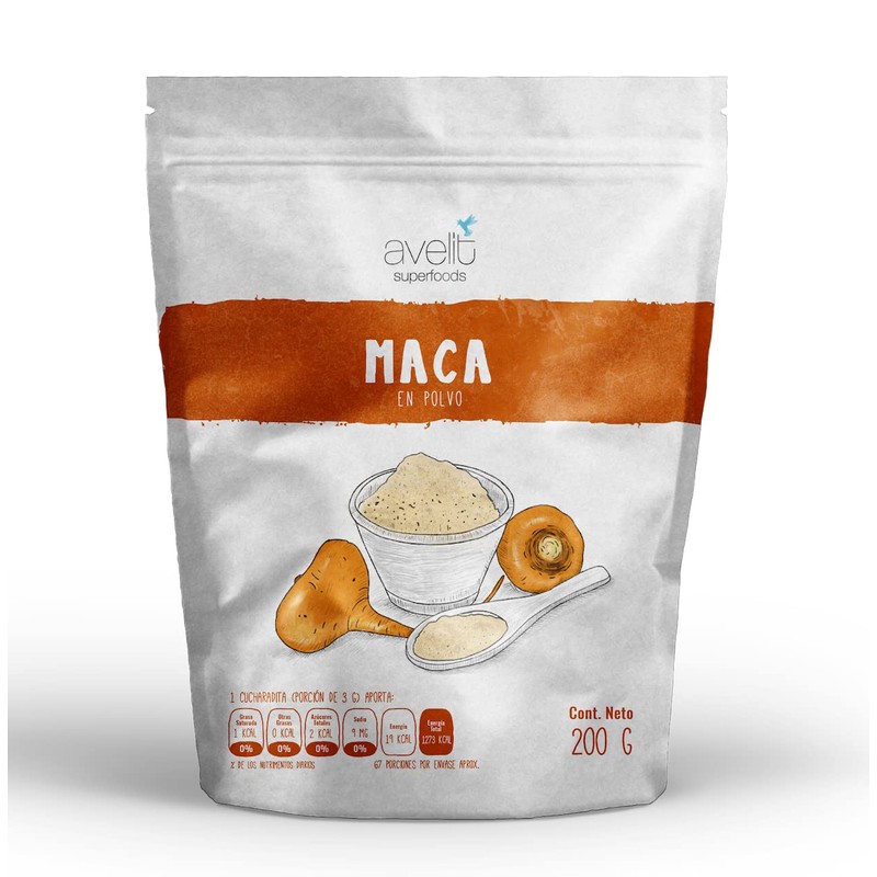 Avelit Superfoods Maca en Polvo 200g 100 Natural Premium de