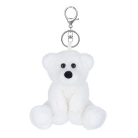 Apricot Lamb Cute Arctic Toys Plush White Polar Bear Stuffed Animal Soft Keychain for Kids Bag, Purse, Backpack, Handbag (4.5 Inches)