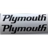 Plymouth Decal 8” X 1 5/8”