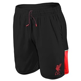 Icon Sports Men's Standard Soccer Shorts, Black, Medium