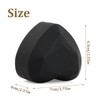 Shengxi Velvet Ring Box with LED Light, Heart Shape Ring