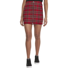 Urban Classics Women's Short Checker Skirt Dress, Multicoloured (Red/Blk 00200)