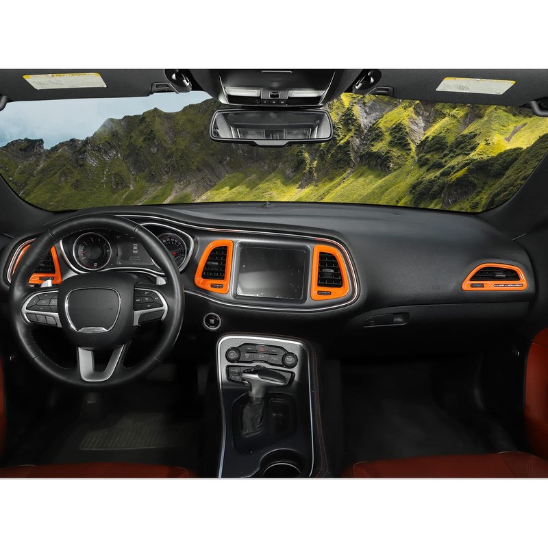 Voodonala for Challenger Center Console Air Condition Outlet Vent Trim