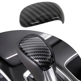 TWDRET Gear Shift Knob Cover Trim Decoration Compatible with 2018-2020 Honda Accord Carbon Fiber Style Interior Accessories 1Pc