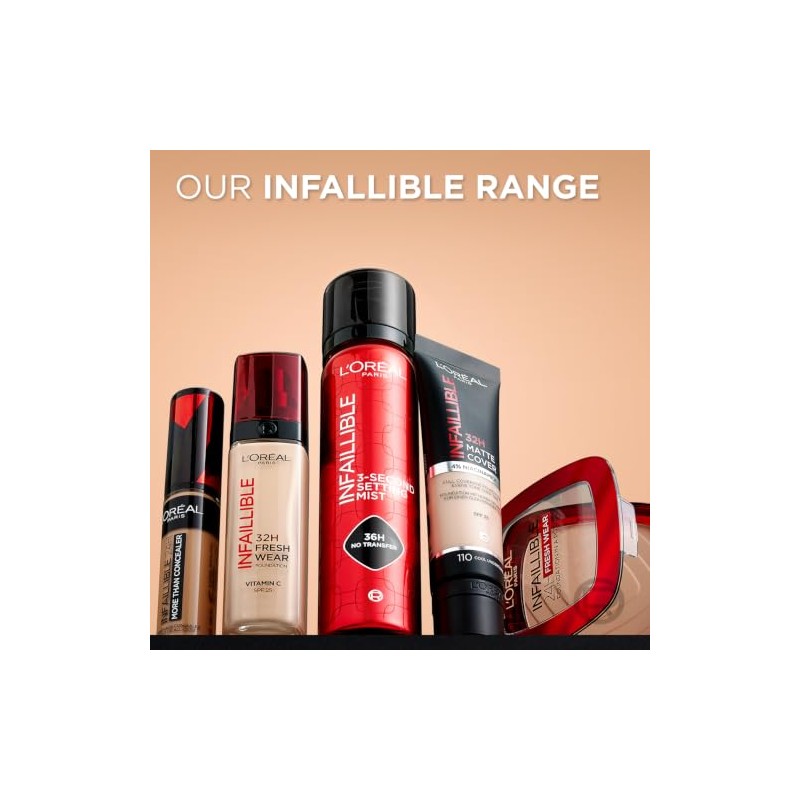 L'Oréal Paris Infallible Liquid Foundation Full Coverage, 225 Beige Sand