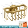 Gold Sink Sponge Holder for Kitchen Organization – Suction Cup