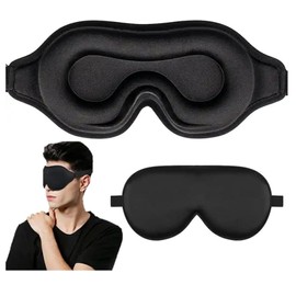Premium Sleep Mask for Men/Women - 100% Light Blocking, Breathable, and Extra-Soft - Ideal for a Deep, Restful Night's Sleep - Comfortable Eye Mask for Travel and Home Use