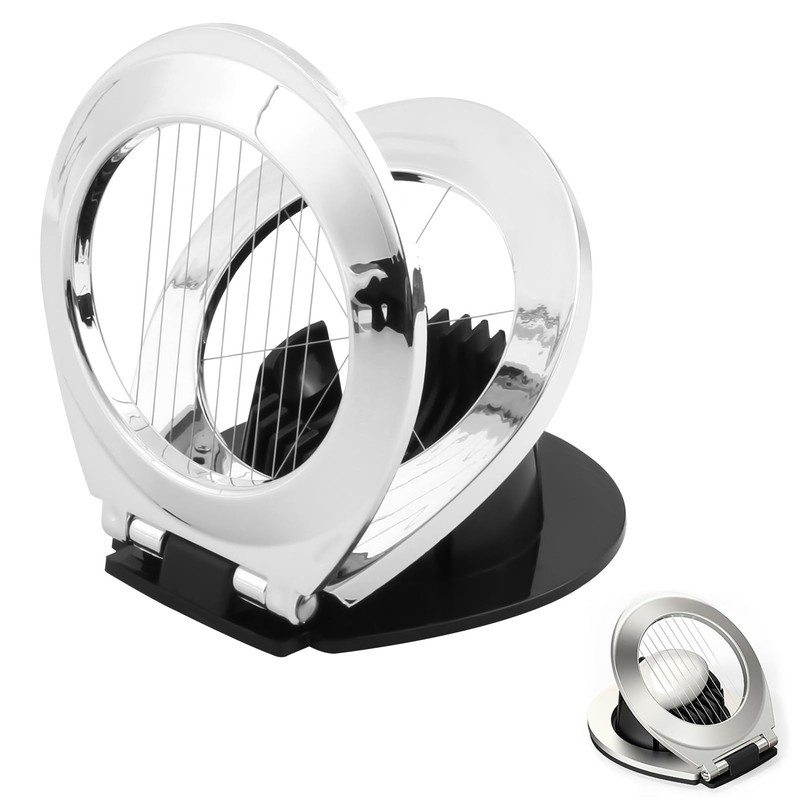 Sharelove Egg Slicer Multifunctional Stainless Steel Egg Slicer for Boiled