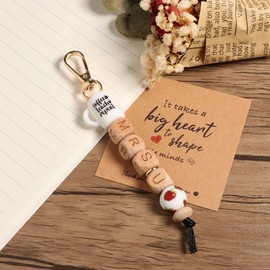 Teacher Appreciation Gifts for Women, Thank You Teacher Gifts Keychain, End Of Year Back To School Teacher Gifts from Student, Retirement First Day Of School Teacher Gift, Best Teacher Gifts-K