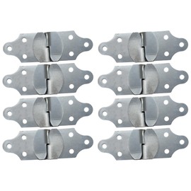 8 Sets Utility Trailer Wood Panel Side Straight Bracket, for Stake Body Latch Rack Gate Connector - 16 Pack, 8 Joints (8)