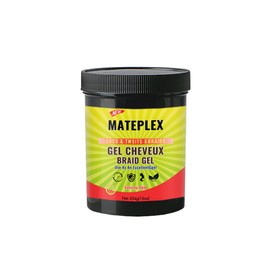 Mateplex Gel & Gele für lockiges Haar – langer Halt, ohne Rückstände oder Klebeeffekt (454 g) – ideal für krauses Haar, Flechten, Verdrehen und glatte Kanten
