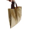 PE Heavy-Duty Handle Fancy Bag, Gold, 30x38cm with 8cm Gusset 50 sheets