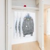 Pack of 4 Hanging Vacuum Bags for Clothes, Hanging Vacuum