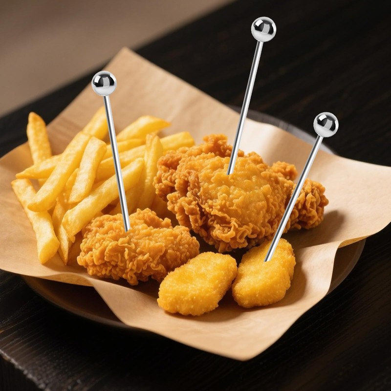 20 Pieces Metal Cocktail Picks for Drinks Martini Picks Cocktail