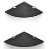 BSM Marketing SET OF 2 Wall Mounted Floating Acrylic Corner