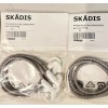 Ikea 3 Skadis Elastic Cord Gray 403.216.31 For Pegboard Holds