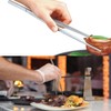 12-inch Stainless Steel Culinary Tweezers with Precision Serrated Tips -