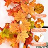 Autumn Garland - 5.8Ft Autumn Decorations Hanging Maple Leaf Garland