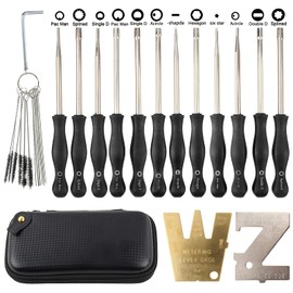 Carbhub 12Pcs Carburetor Adjustment Tool Single D/Double D/Pac Man/12-Teeth Splined / 7-Teeth Splined/Acircle//Six Star/Hexagon Hex Socket Screwdriver for 2-Cycle Small Engine that Utilizes the Carb