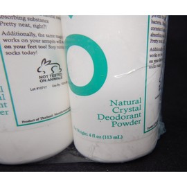 D-O Lot of 6 Bottles D-O Natural Crystal Deodorant Powder 4oz - 113ml Body Odor