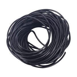 PH PandaHall 10 m Cowhide Leather Cord Round 2 mm for DIY Jewellery Making Necklace and Bracelet, Black