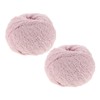 DOITOOL 2 Rolls Chenille Velvet Yarn for Doll Knitting and