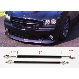 Unbranded Black 8" Adjustable Rod Tie Support for Honda Acura Bumper Lip Diffuser Spoiler