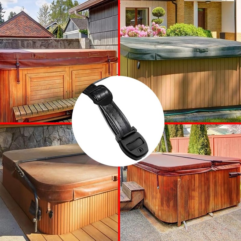 4 Set Spa Hot Tub Cover Clips Replacement Kit: Latch