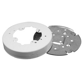 Legrand Wiremold BW4F Metal Raceway for Extending Power, 700 Series, 5 1/2" Diameter Circular Fan and Fixture Box, 1" Deep, White (1 Pack)