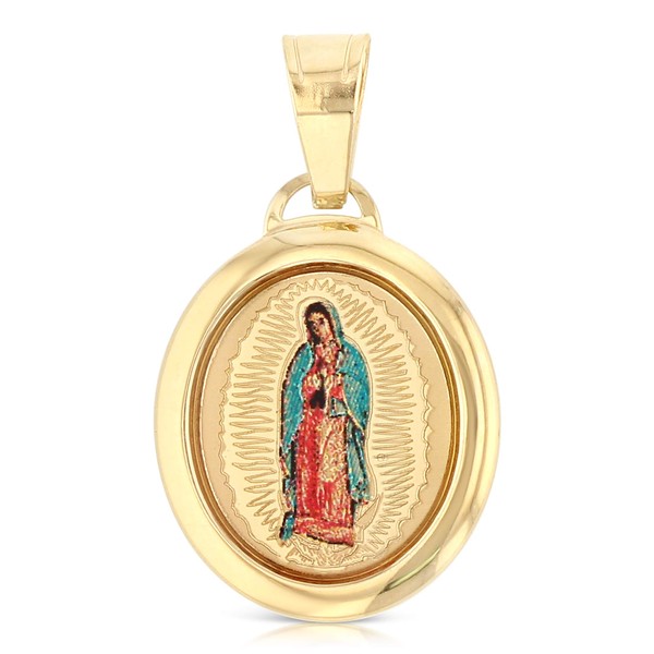 Ioka - 14K Yellow Gold Our Lady of Guadalupe Virgin