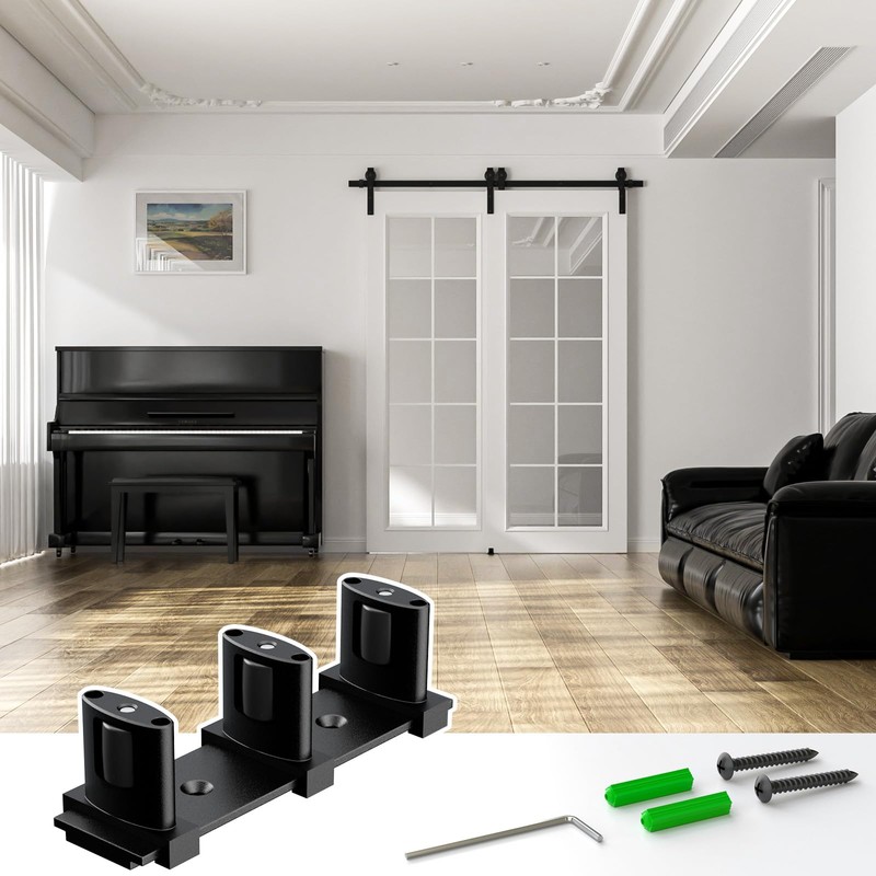 CCJH Adjustable Sliding Door Guide for Floor, Bypass Door Floor