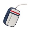 PU Leather Golf Ball Pouch Bag Tee Holder Handbag Storage